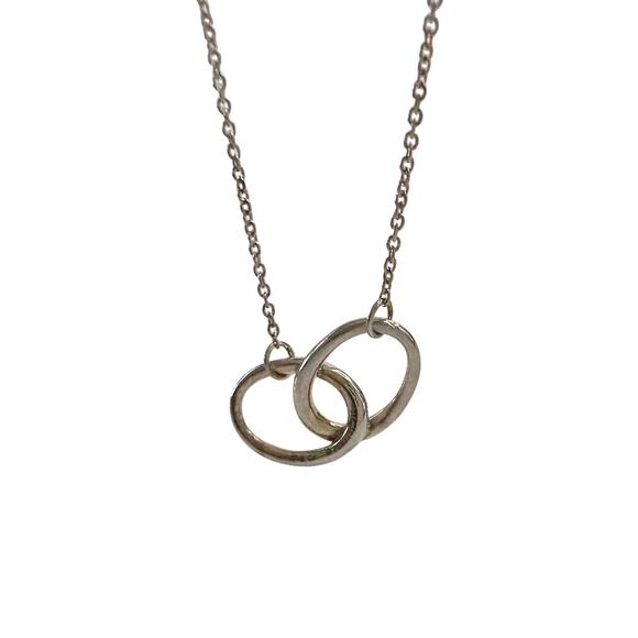 Tiffany and Co. 1837 Elsa Peretti Double Loop Necklace 15" - Picture 9 of 14